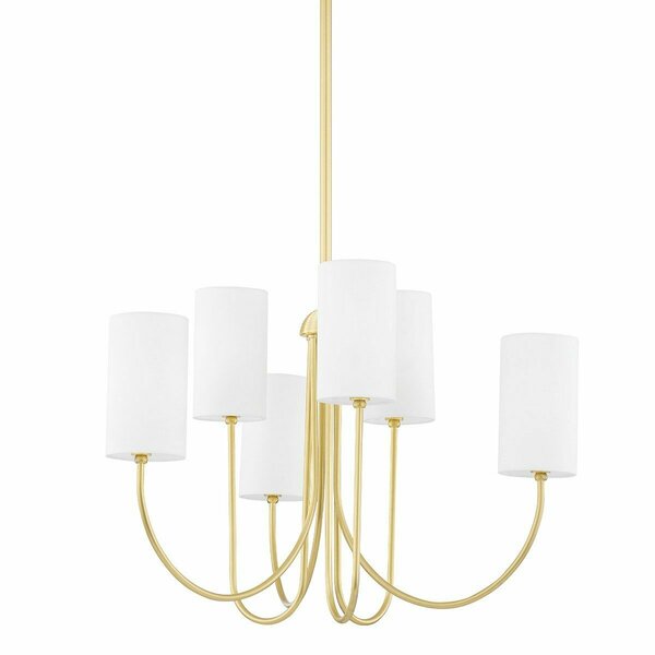 Hudson Valley 6 Light Chandelier 6828-AGB